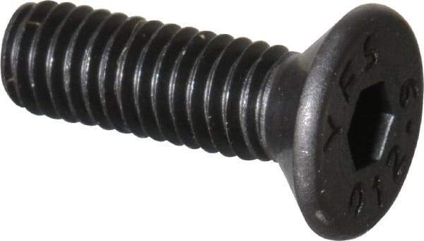 Value Collection - M3x0.50 Metric Coarse Hex Socket Drive, 90° Flat Screw - Grade 12.9 Alloy Steel, Black Oxide Finish, Fully Threaded, 10mm OAL - Industrial Tool & Supply
