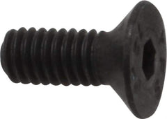 Value Collection - M4x0.70 Metric Coarse Hex Socket Drive, 90° Flat Screw - Grade 12.9 Alloy Steel, Black Oxide Finish, Fully Threaded, 10mm OAL - Industrial Tool & Supply