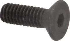 Value Collection - M4x0.70 Metric Coarse Hex Socket Drive, 90° Flat Screw - Grade 12.9 Alloy Steel, Black Oxide Finish, Fully Threaded, 12mm OAL - Industrial Tool & Supply