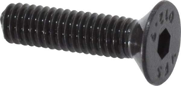 Value Collection - M4x0.70 Metric Coarse Hex Socket Drive, 90° Flat Screw - Grade 12.9 Alloy Steel, Black Oxide Finish, Fully Threaded, 16mm OAL - Industrial Tool & Supply