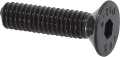 Value Collection - M4x0.70 Metric Coarse Hex Socket Drive, 90° Flat Screw - Grade 12.9 Alloy Steel, Black Oxide Finish, Fully Threaded, 16mm OAL - Industrial Tool & Supply