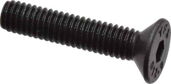 Value Collection - M4x0.70 Metric Coarse Hex Socket Drive, 90° Flat Screw - Grade 12.9 Alloy Steel, Black Oxide Finish, Fully Threaded, 20mm OAL - Industrial Tool & Supply