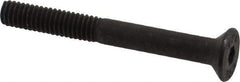 Value Collection - M4x0.70 Metric Coarse Hex Socket Drive, 90° Flat Screw - Grade 12.9 Alloy Steel, Black Oxide Finish, Partially Threaded, 35mm OAL - Industrial Tool & Supply