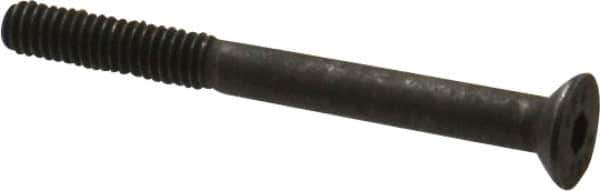 Value Collection - M4x0.70 Metric Coarse Hex Socket Drive, 90° Flat Screw - Grade 12.9 Alloy Steel, Black Oxide Finish, Partially Threaded, 40mm OAL - Industrial Tool & Supply
