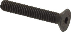 Value Collection - M5x0.80 Metric Coarse Hex Socket Drive, 90° Flat Screw - Grade 12.9 Alloy Steel, Black Oxide Finish, Fully Threaded, 30mm OAL - Industrial Tool & Supply
