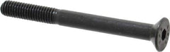 Value Collection - M5x0.80 Metric Coarse Hex Socket Drive, 90° Flat Screw - Grade 12.9 Alloy Steel, Black Oxide Finish, Partially Threaded, 50mm OAL - Industrial Tool & Supply