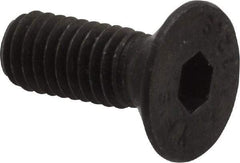 Value Collection - M6x1.00 Metric Coarse Hex Socket Drive, 90° Flat Screw - Grade 12.9 Alloy Steel, Black Oxide Finish, Fully Threaded, 16mm OAL - Industrial Tool & Supply