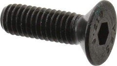 Value Collection - M6x1.00 Metric Coarse Hex Socket Drive, 90° Flat Screw - Grade 12.9 Alloy Steel, Black Oxide Finish, Fully Threaded, 20mm OAL - Industrial Tool & Supply