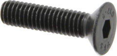 Value Collection - M6x1.00 Metric Coarse Hex Socket Drive, 90° Flat Screw - Grade 12.9 Alloy Steel, Black Oxide Finish, Fully Threaded, 25mm OAL - Industrial Tool & Supply