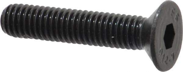 Value Collection - M6x1.00 Metric Coarse Hex Socket Drive, 90° Flat Screw - Grade 12.9 Alloy Steel, Black Oxide Finish, Fully Threaded, 30mm OAL - Industrial Tool & Supply