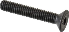 Value Collection - M6x1.00 Metric Coarse Hex Socket Drive, 90° Flat Screw - Grade 12.9 Alloy Steel, Black Oxide Finish, Fully Threaded, 35mm OAL - Industrial Tool & Supply