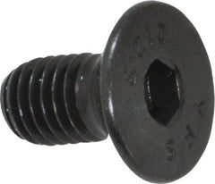 Value Collection - M8x1.25 Metric Coarse Hex Socket Drive, 90° Flat Screw - Grade 12.9 Alloy Steel, Black Oxide Finish, Fully Threaded, 16mm OAL - Industrial Tool & Supply