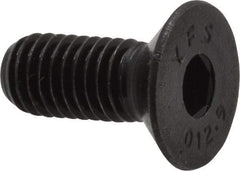Value Collection - M8x1.25 Metric Coarse Hex Socket Drive, 90° Flat Screw - Grade 12.9 Alloy Steel, Black Oxide Finish, Fully Threaded, 20mm OAL - Industrial Tool & Supply