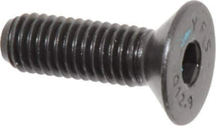 Value Collection - M8x1.25 Metric Coarse Hex Socket Drive, 90° Flat Screw - Grade 12.9 Alloy Steel, Black Oxide Finish, Fully Threaded, 25mm OAL - Industrial Tool & Supply