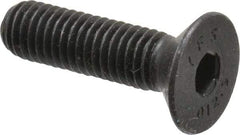 Value Collection - M8x1.25 Metric Coarse Hex Socket Drive, 90° Flat Screw - Grade 12.9 Alloy Steel, Black Oxide Finish, Fully Threaded, 30mm OAL - Industrial Tool & Supply