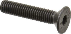 Value Collection - M8x1.25 Metric Coarse Hex Socket Drive, 90° Flat Screw - Grade 12.9 Alloy Steel, Black Oxide Finish, Fully Threaded, 40mm OAL - Industrial Tool & Supply
