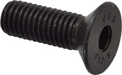 Value Collection - M10x1.50 Metric Coarse Hex Socket Drive, 90° Flat Screw - Grade 12.9 Alloy Steel, Black Oxide Finish, Fully Threaded, 30mm OAL - Industrial Tool & Supply