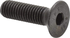 Value Collection - M10x1.50 Metric Coarse Hex Socket Drive, 90° Flat Screw - Grade 12.9 Alloy Steel, Black Oxide Finish, Fully Threaded, 35mm OAL - Industrial Tool & Supply