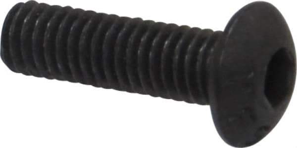 Value Collection - M3x0.50 Metric Coarse Hex Socket Drive, Button Screw - Grade 12.9 Alloy Steel, Black Oxide Finish, Fully Threaded, 10mm Length Under Head - Industrial Tool & Supply