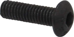 Value Collection - M3x0.50 Metric Coarse Hex Socket Drive, Button Screw - Grade 12.9 Alloy Steel, Black Oxide Finish, Fully Threaded, 10mm Length Under Head - Industrial Tool & Supply