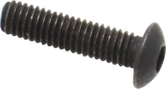 Value Collection - M3x0.50 Metric Coarse Hex Socket Drive, Button Screw - Grade 12.9 Alloy Steel, Black Oxide Finish, Fully Threaded, 12mm Length Under Head - Industrial Tool & Supply