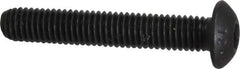 Value Collection - M5x0.80 Metric Coarse Hex Socket Drive, Button Screw - Grade 12.9 Alloy Steel, Black Oxide Finish, Fully Threaded, 30mm Length Under Head - Industrial Tool & Supply
