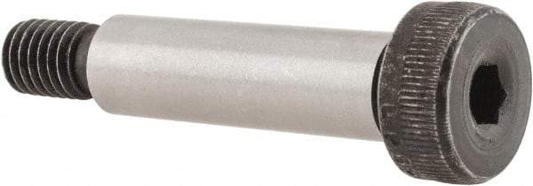 Value Collection - 10mm Shoulder Diam x 35mm Shoulder Length, M8x1.25 Metric Coarse, Hex Socket Shoulder Screw - 8 Alloy Steel - Industrial Tool & Supply