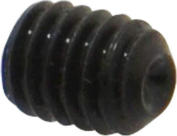 Value Collection - M4x0.70 Metric Coarse, 5mm OAL, Cup Point Set Screw - Grade 14.9 (45H) Alloy Steel, 2mm Key - Industrial Tool & Supply
