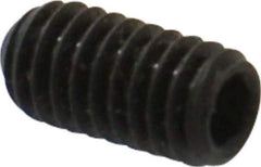 Value Collection - M4x0.70 Metric Coarse, 8mm OAL, Cup Point Set Screw - Grade 14.9 (45H) Alloy Steel, 2mm Key - Industrial Tool & Supply