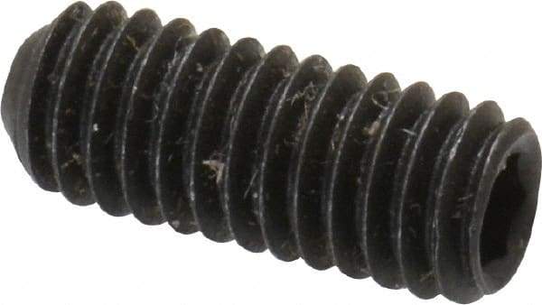 Value Collection - M4x0.70 Metric Coarse, 10mm OAL, Cup Point Set Screw - Grade 14.9 (45H) Alloy Steel, 2mm Key - Industrial Tool & Supply