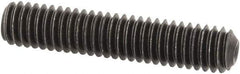Value Collection - M4x0.70 Metric Coarse, 20mm OAL, Cup Point Set Screw - Grade 14.9 (45H) Alloy Steel, 2mm Key - Industrial Tool & Supply