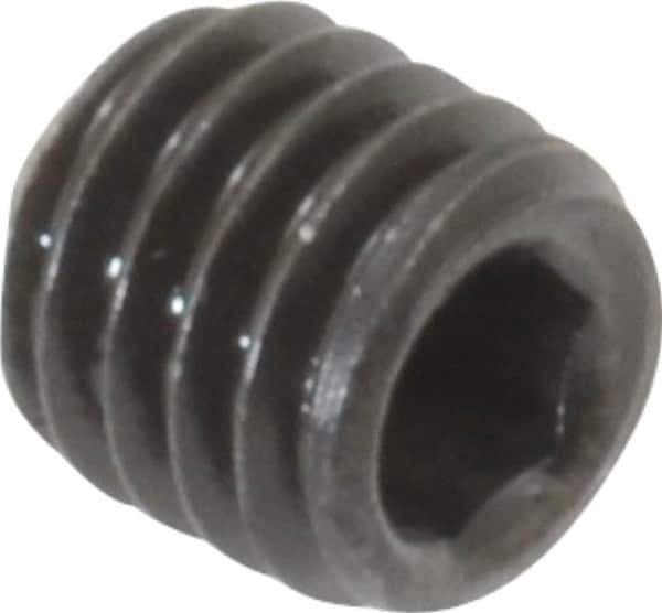 Value Collection - M5x0.80 Metric Coarse, 5mm OAL, Cup Point Set Screw - Grade 14.9 (45H) Alloy Steel, 2.5mm Key - Industrial Tool & Supply