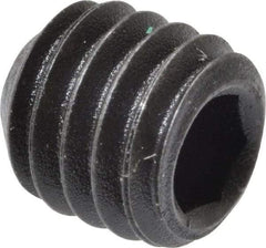 Value Collection - M6x1.00 Metric Coarse, 6mm OAL, Cup Point Set Screw - Grade 14.9 (45H) Alloy Steel, 3mm Key - Industrial Tool & Supply