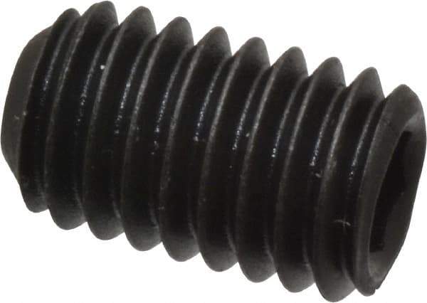 Value Collection - M6x1.00 Metric Coarse, 10mm OAL, Cup Point Set Screw - Grade 14.9 (45H) Alloy Steel, 3mm Key - Industrial Tool & Supply