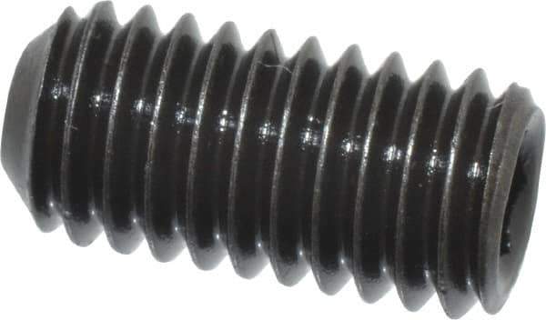 Value Collection - M6x1.00 Metric Coarse, 12mm OAL, Cup Point Set Screw - Grade 14.9 (45H) Alloy Steel, 3mm Key - Industrial Tool & Supply