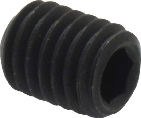 Value Collection - M8x1.25 Metric Coarse, 10mm OAL, Cup Point Set Screw - Grade 14.9 (45H) Alloy Steel, 4mm Key - Industrial Tool & Supply