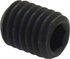Value Collection - M8x1.25 Metric Coarse, 10mm OAL, Cup Point Set Screw - Grade 14.9 (45H) Alloy Steel, 4mm Key - Industrial Tool & Supply