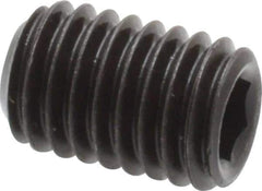 Value Collection - M8x1.25 Metric Coarse, 12mm OAL, Cup Point Set Screw - Grade 14.9 (45H) Alloy Steel, 4mm Key - Industrial Tool & Supply