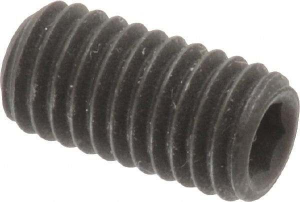 Value Collection - M8x1.25 Metric Coarse, 16mm OAL, Cup Point Set Screw - Grade 14.9 (45H) Alloy Steel, 4mm Key - Industrial Tool & Supply