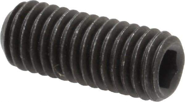 Value Collection - M8x1.25 Metric Coarse, 20mm OAL, Cup Point Set Screw - Grade 14.9 (45H) Alloy Steel, 4mm Key - Industrial Tool & Supply