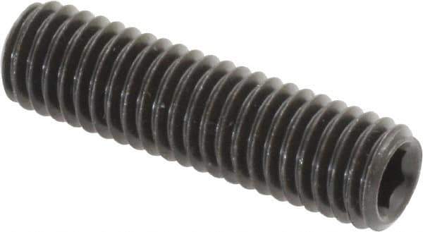 Value Collection - M8x1.25 Metric Coarse, 30mm OAL, Cup Point Set Screw - Grade 14.9 (45H) Alloy Steel, 4mm Key - Industrial Tool & Supply