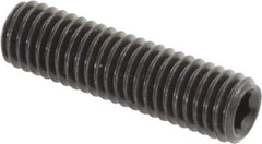 Value Collection - M8x1.25 Metric Coarse, 30mm OAL, Cup Point Set Screw - Grade 14.9 (45H) Alloy Steel, 4mm Key - Industrial Tool & Supply