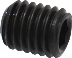 Value Collection - M10x1.50 Metric Coarse, 12mm OAL, Cup Point Set Screw - Grade 14.9 (45H) Alloy Steel, 5mm Key - Industrial Tool & Supply