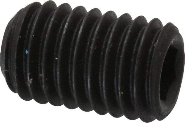 Value Collection - M10x1.50 Metric Coarse, 16mm OAL, Cup Point Set Screw - Grade 14.9 (45H) Alloy Steel, 5mm Key - Industrial Tool & Supply