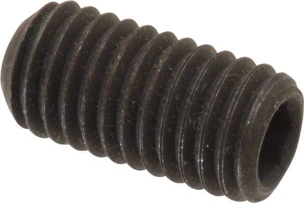 Value Collection - M10x1.50 Metric Coarse, 20mm OAL, Cup Point Set Screw - Grade 14.9 (45H) Alloy Steel, 5mm Key - Industrial Tool & Supply