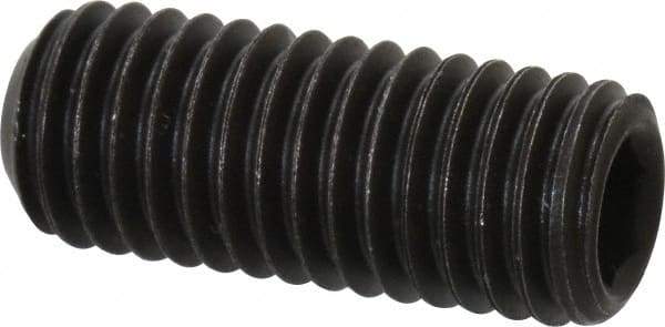 Value Collection - M10x1.50 Metric Coarse, 25mm OAL, Cup Point Set Screw - Grade 14.9 (45H) Alloy Steel, 5mm Key - Industrial Tool & Supply