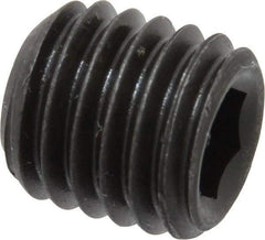 Value Collection - M12x1.75 Metric Coarse, 12mm OAL, Cup Point Set Screw - Grade 14.9 (45H) Alloy Steel, 6mm Key - Industrial Tool & Supply