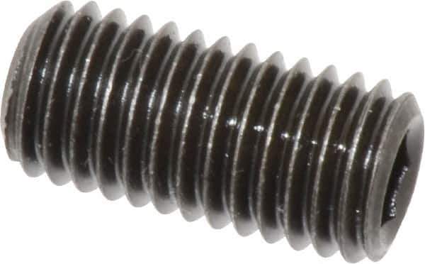 Value Collection - M12x1.75 Metric Coarse, 25mm OAL, Cup Point Set Screw - Grade 14.9 (45H) Alloy Steel, 6mm Key - Industrial Tool & Supply