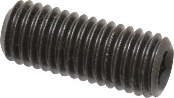 Value Collection - M12x1.75 Metric Coarse, 30mm OAL, Cup Point Set Screw - Grade 14.9 (45H) Alloy Steel, 6mm Key - Industrial Tool & Supply