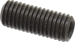 Value Collection - M12x1.75 Metric Coarse, 30mm OAL, Cup Point Set Screw - Grade 14.9 (45H) Alloy Steel, 6mm Key - Industrial Tool & Supply